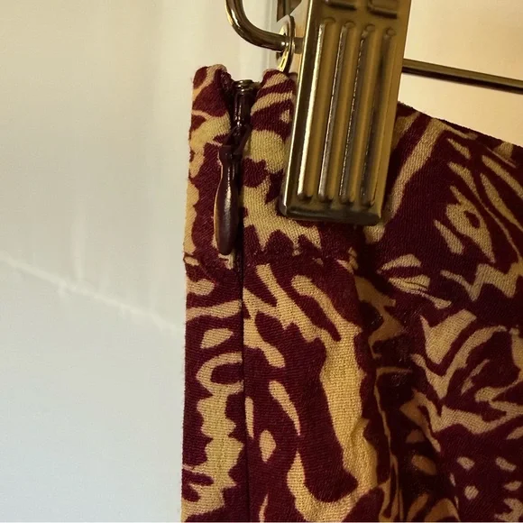 BA+SH Lenny midi-skirt asymmetrical abstract floral print MEDIUM  NWT - Picture 8 of 14